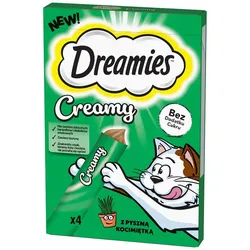 DREAMIES Creamy Zusatzfutter mit Katzenminze 4x10 g