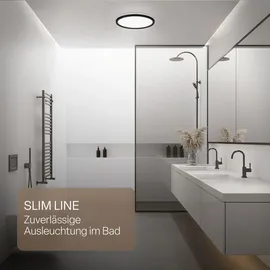 B.K.Licht LED Panel 1 29 cm rund/schwarz