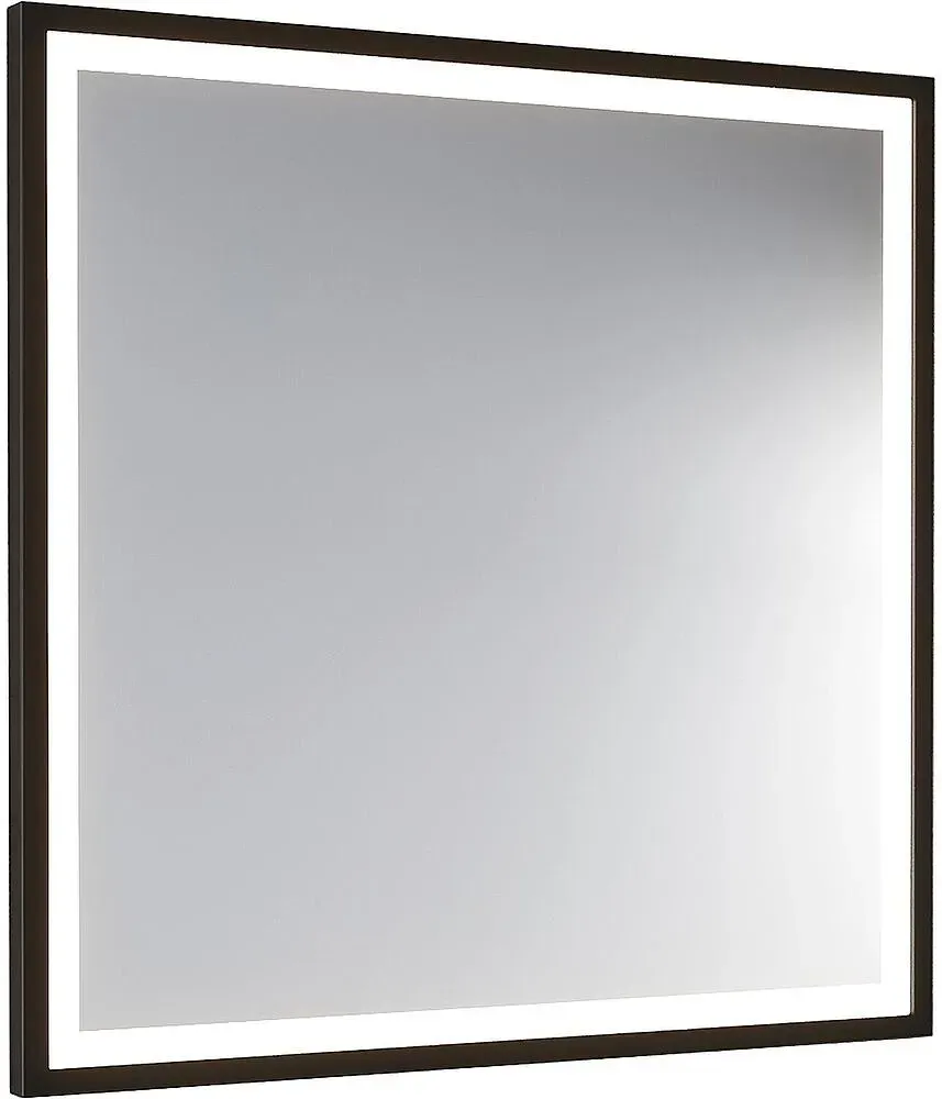 LED-Spiegel Ranelva m. Touch-Schalter, m. schwarzem Rahmen, Frontbeleuchtung, 600x800mm