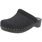 Unisex-Erwachsene Clogs, Schwarz (Schwarz), 44.5