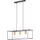 Brilliant Arica 3-flg. 60 cm eckig schwarz/holzfarbend