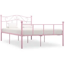 vidaXL Bettgestell 140 x 200 cm Rosa