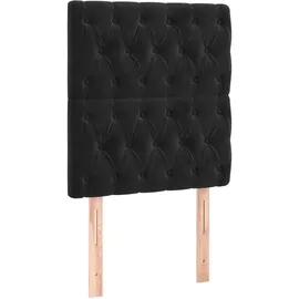 vidaXL Boxspringbett 100 x 200 cm Schwarz