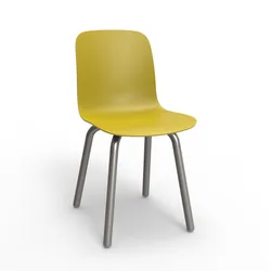 Magis Substance Stuhl- Gestell Alu eloxiert / Sitz senffarben - Lagerabverkauf Single-Product
