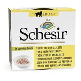 Schesir 24 x 70g Brühe Thunfisch mit Sardellen Schesir Katzenfutter nass