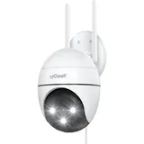 ieGeek Überwachungskamera 2K Überwachungskamera Aussen Kamera Überwachung Aussen Wlan IP (Aussen, AuBenbereich, außen, utdoor Kabel Außenkamera WiFi PTZ Outdoor Camera Dome Aussen kamera, 1-tlg., Videoüberwachung Kamera mit Farbige Nachtsicht Bewegungserkennung, 24/7 Aufnahme,& Ton und Lichtalarm)