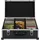 vidaXL CD Koffer CDs Aluminium ABS Schwarz