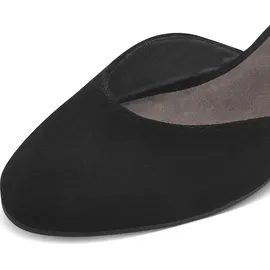 TAMARIS Comfort Damen Pumps mit Riemen aus Leder Elegant, Schwarz 39 EU