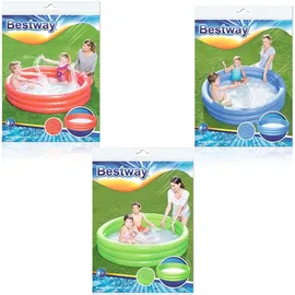 BESTWAY 3-Ring Planschbecken sortiert 152 x 30 cm