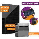 Anker Solaranlage 2000W Balkonkraftwerk Anker Solix Speicher 3.2kWh Stockschraube 0%MwSt