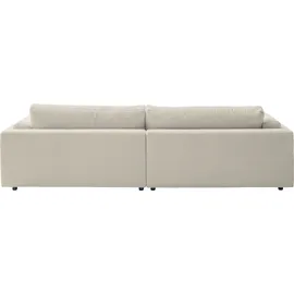 Candy Big-Sofa 3C CANDY "Karalis mit extra großer Sitztiefe, elegantes Mega Sofa zum Relaxen", beige (natur), B:294cm H:85cm T:150cm, 88% Polyester, 12% Polyacryl, Sofas, Big-Sofa, auch in Cord- oder Leder-Bezug, lose Kissen, loungige Bequemlichkeit