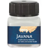 Kreul Javana Stoffmalfarbe Metallic silber, 20 ml