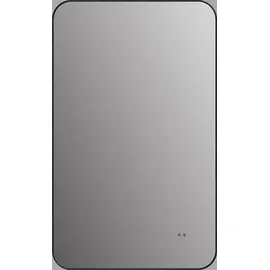 Talos LED Badspiegel ALVITO in matt schwarz 70x43 cm - Spiegel mit Hand Wave Sensor Funktion - feuchtraumgeeignet durch Aluminiumrahmen