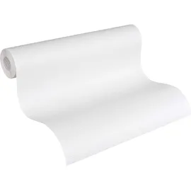 A.S. Création Vliestapete - überstreichbare Uni Tapete 141019 in weiß - einfarbige Wandtapete für verschiedene Räume 10,05 m x 0,53 m