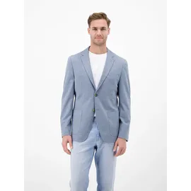 Lerros Jerseysakko "Jerseyblazer in Strickoptik", Herren, Gr. 27, mid storm blau, 82% Polyester, 11% Viskose, 7% Elasthan, Sakkos