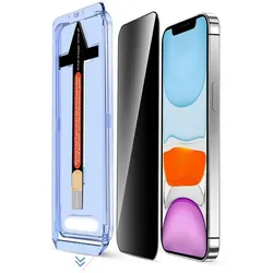 2x Blickschutz 9H Panzerglas für iPhone 16e Anti-Spy Privacy Montagehilfe Displayschutz Schutzglas Schutzfolie echtes Tempered Glass Screen-Protector