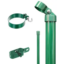 GAH Alberts Zaunanschluss-Set für Wellengittertor 0,8-2 m Grün/Stahl