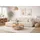 kaiser möbel Ecksofa mit Schlaffunktion und Bettkasten Ivo L aus Chenille-Stoff Artico, Ecksofa mit Schlaffunktion, integrierter Stauraum,mit Schlaffunktion,pflegeleichter Chenille-Stoff beige