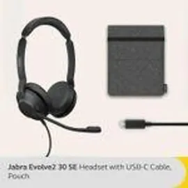 JABRA Evolve2 30 SE MS Stereo USB Headset schwarz USB-C