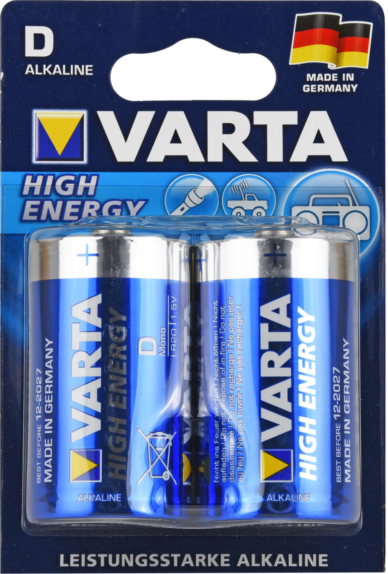Batterie Mono Lr 20 D 4920 Varta High 2 ST