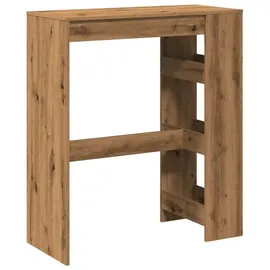 vidaXL Bartisch mit Regal 90 x 40 x 103,5 cm Braun