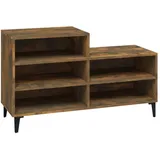 vidaXL Schuhregal Räuchereiche 102 x 36 x 60 cm braun