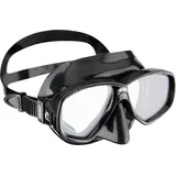 Cressi Perla - Schnorchelmaske Erwachsene zum Tauchen & Schnorcheln - Gehärtetes Glas, Silikonrand, Spritzschutz, Mikroschnallen - Taucherbrille Erwachsene - Tauchermaske in Schwarz