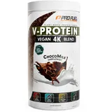 ProFuel V-Protein 4K Blend, 750g | Unglaublich lecker & cremig | Aus Sonnenblumen, Soja, Hanfsamen & Kürbiskernen | Pflanzliches Eiweißpulver mit 74% Eiweiß