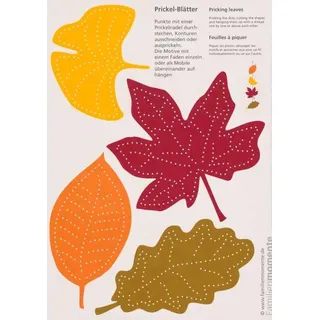 Prickel-Vorlagen Blätter-Mobile
