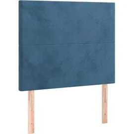 vidaXL Boxspringbett 100 x 200 cm Dunkelblau