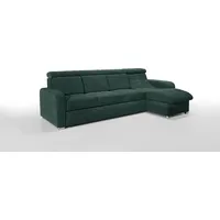 Robin Bristol Ecksofa mit Schlaffunktion Bettkasten Verstellbare Kopfstützen Sofa L-Form Schlafsofa Freistehende Eckcouch Schlafcouch Wohnzimmerm... - Grün