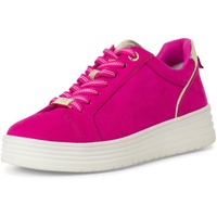 Marco Tozzi Damen Plateau Sneaker mit Schnürsenkeln Bequem, Rosa (Pink Comb), 36 EU