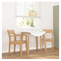 vidaXL Esszimmerstuhl Holz naturbelassen beige 2 Stk.