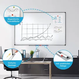 Master of Boards Whiteboard 80 x 110 cm Weiß