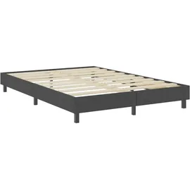 vidaXL Boxspringbett Dunkelgrau Stoff 180x200 cm