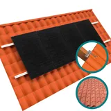 doitBau Basis-Montageset Ziegeldach silber für Solarmodule Schrägdach Ziegel Pfannen Ton Keramik Beton befestigen Photovoltaik Halterung Befestigung PV Montage Set Modul Dach Solar Anlage