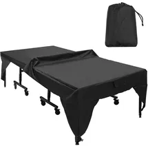 debuns Tischtennis-Abdeckung 280 x 153 x 73 cm Schwarz