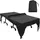 debuns Tischtennis-Abdeckung 280 x 153 x 73 cm Schwarz
