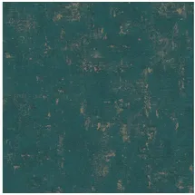 A.S. Création Jade 2 Vliestapete (Petrol-Gold, Uni, 10,05 x 0,53 m)