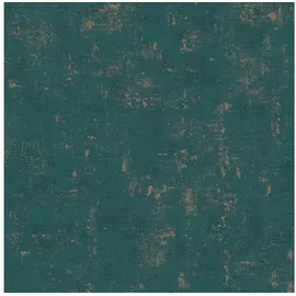 A.S. Création Jade 2 Vliestapete (Petrol-Gold, Uni, 10,05 x 0,53 m)