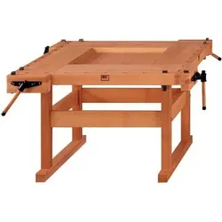 Schul-Hobelbank B1620 x T1620 x H880mm, 4 Arbeitsplätze