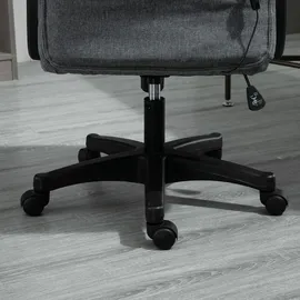 Vinsetto Chefsessel Polyester mit Massagefunktion grau
