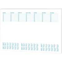 3x Papier Notiz-Schreibtischunterlage / Größe: 48x33cm / 30 Blatt