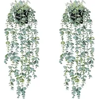 luxuskollektion Kunstpflanzen Hängepflanzen Topfpflanzen Efeu Wand Eucalyptus 56cm