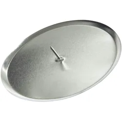 Decoris Adventskranzkerzenhalter Adventskerzenhalter Metall Ø 10 cm 4 Stück silber glanz
