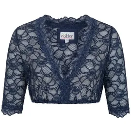 Nübler Dirndlbluse 3/4 Arm Laura blau 36