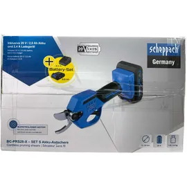 SCHEPPACH BC-PRS28-X inkl. 2 x 2,0 Ah
