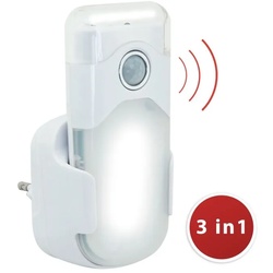 LED Nachtlicht mit automatischer Notbeleuchtung, Anti-Blackout, praktische Taschenlampenfunktion, mit Bewegungsmelder und PIR-Sensor, horizontale Buchse