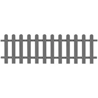vidaXL Lattenzaun WPC 200 x 60 cm grau
