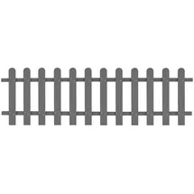 vidaXL Lattenzaun WPC 200 x 60 cm grau